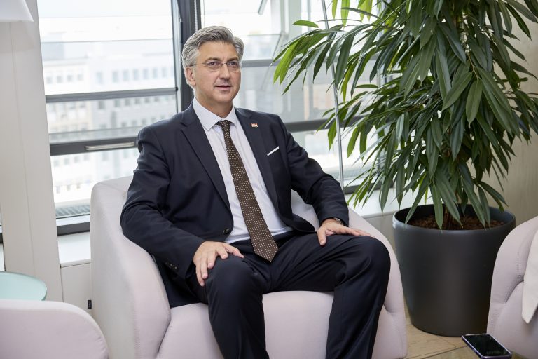 Andrej Plenković tijekom posjeta Europskoj komisiji